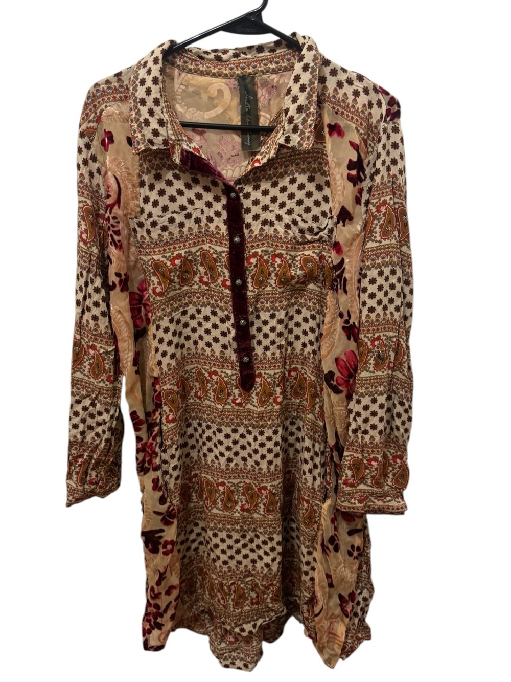 Aratta Silent Journey Mixed Print Tunic Size XL